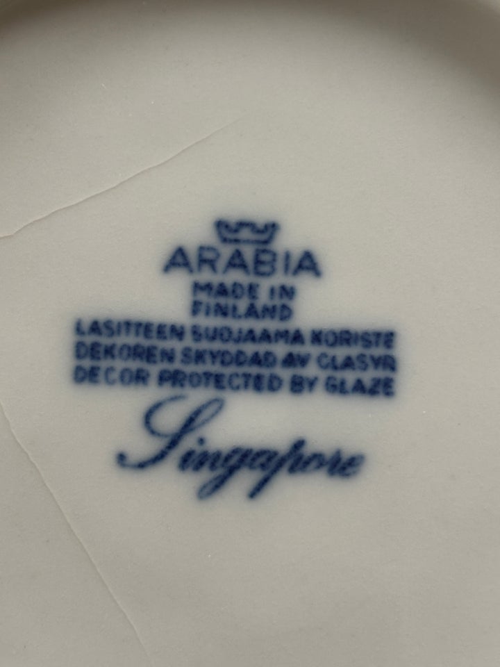 Porcelæn Kagetallerkner Arabia