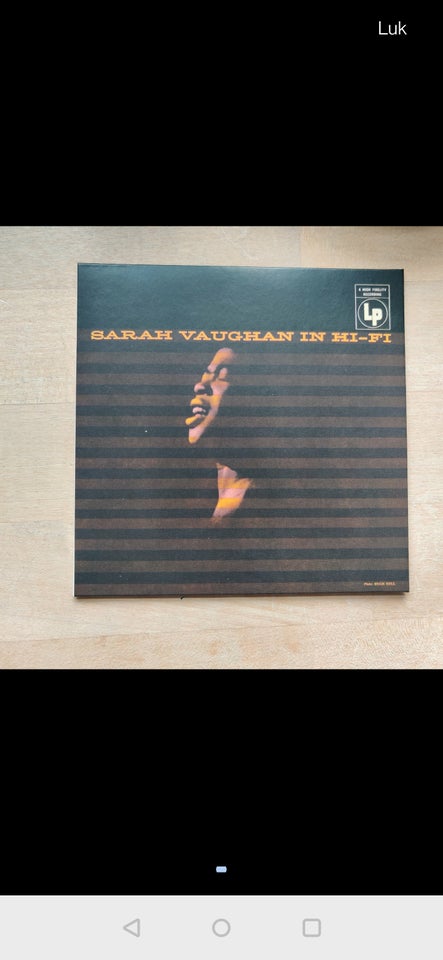 Sarah Vaughan: In hi-fi, jazz