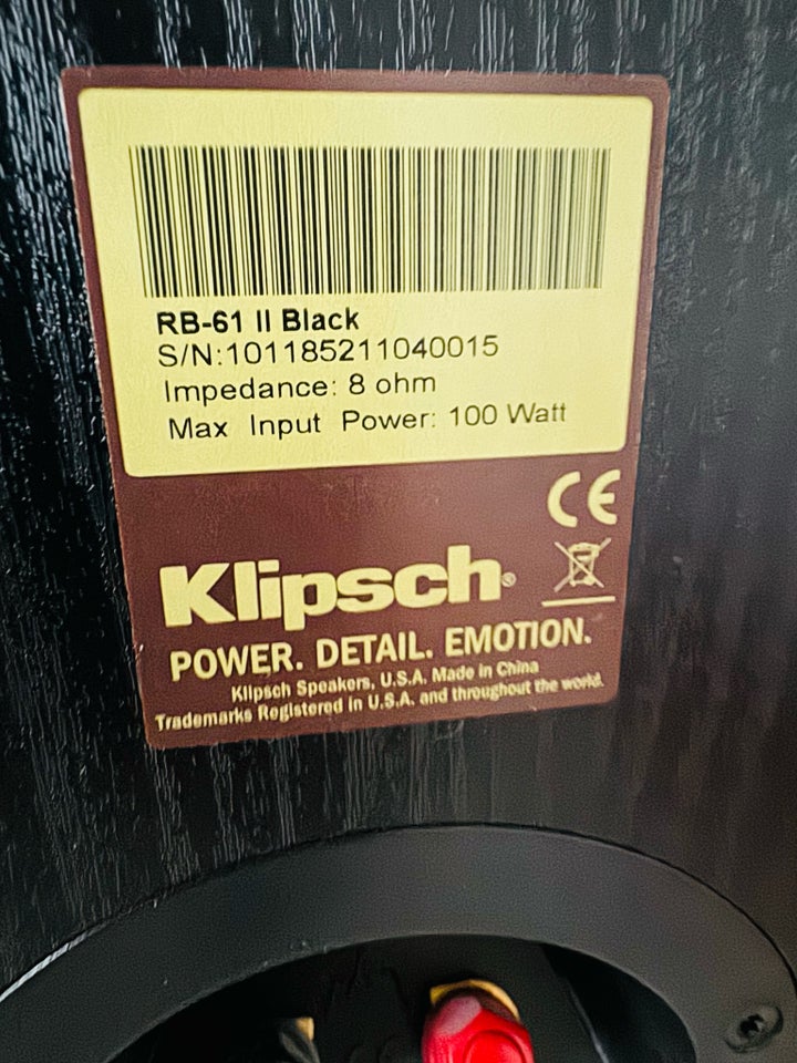 Højttaler, Klipsch Audio, RB 61 2