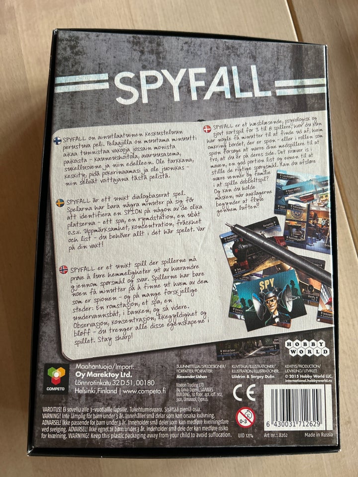 SPYFALL, Spionspil, andet spil