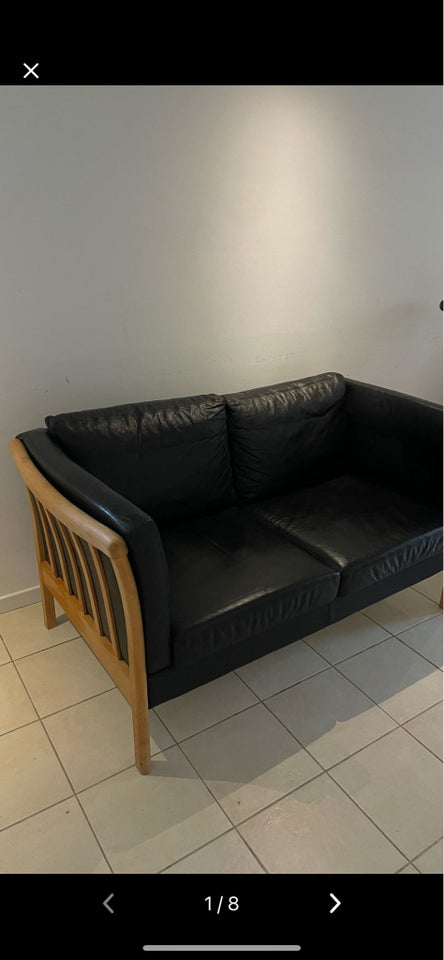 Sofa læder 2 pers