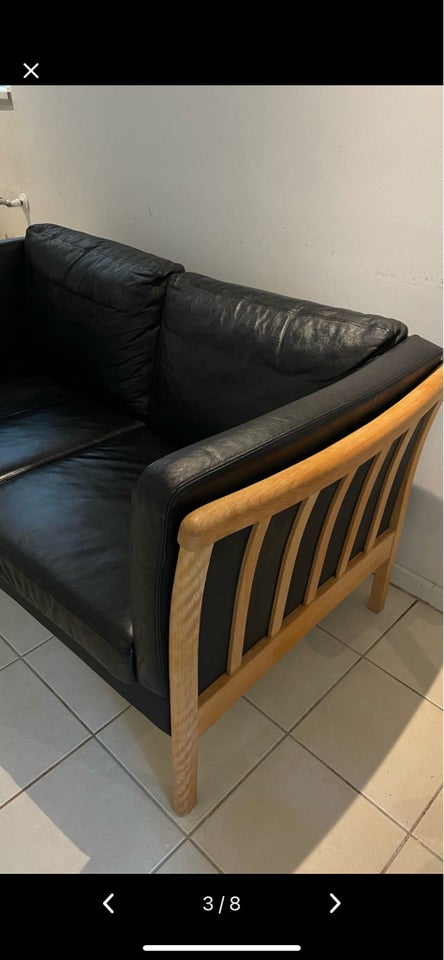 Sofa læder 2 pers