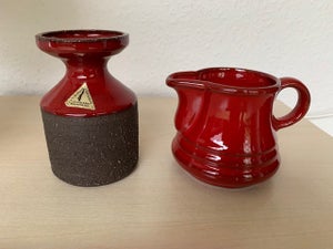 Keramik Vase og kande Lehmann