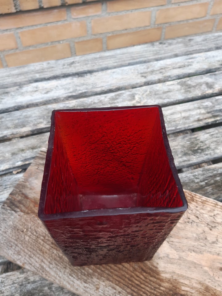 Glas Vase firkantet