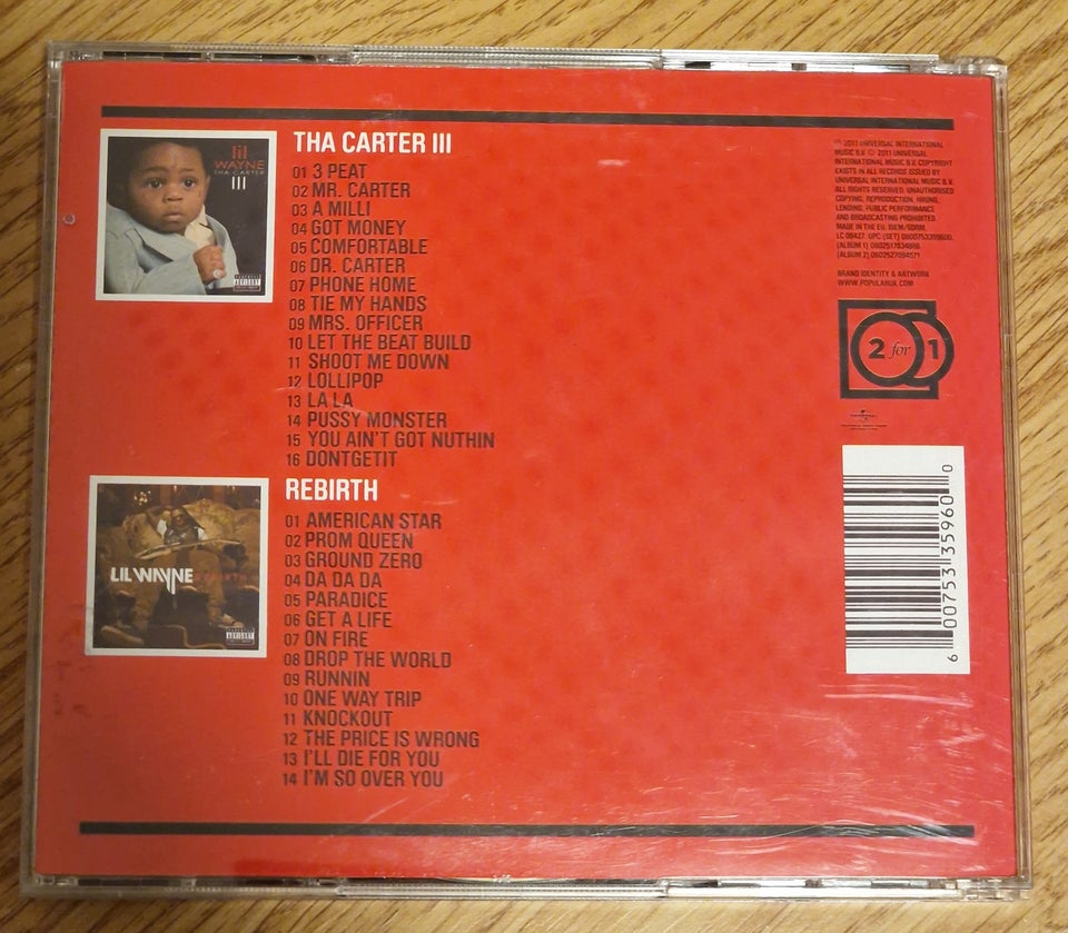 Lil Wayne: Tha Carter III + Rebirth,