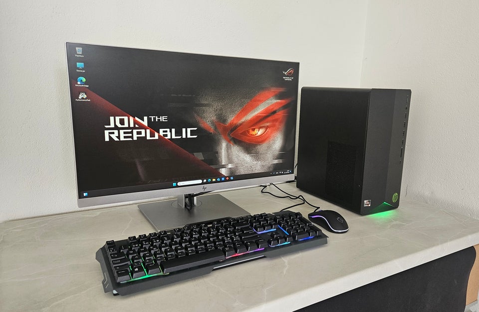 Selvbyg, Ryzen 5 Gamer Pc + 24" HD