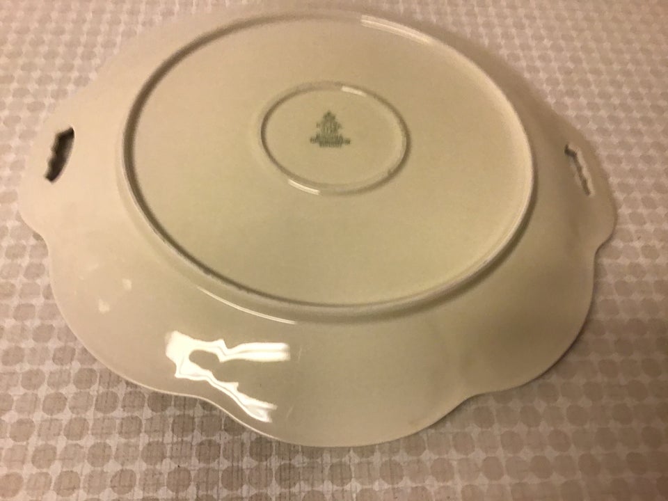 Porcelæn, Ældre Beige Farvet Rund