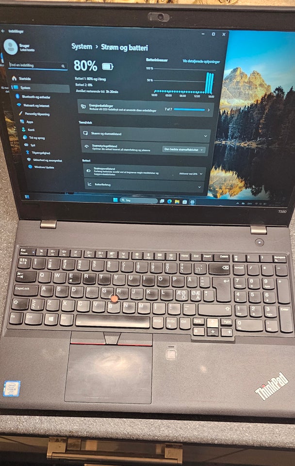 Lenovo T580, 1.9 GHz, 8 GB ram