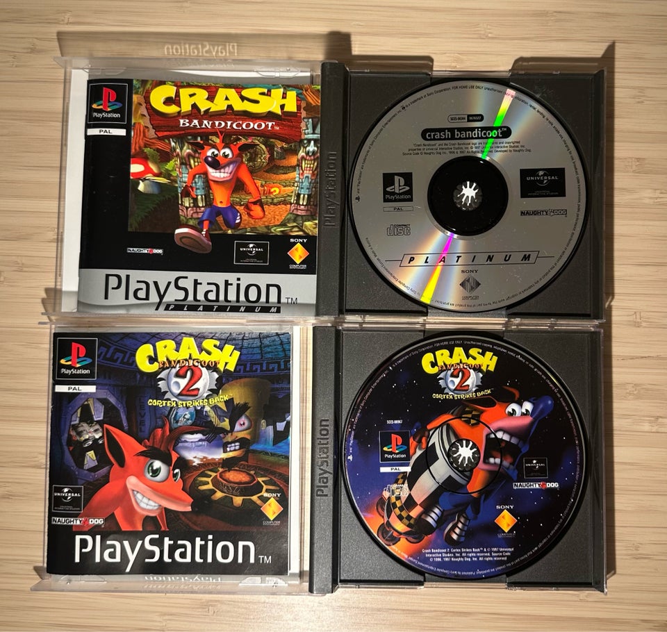 Crash 1 + 2 PS action