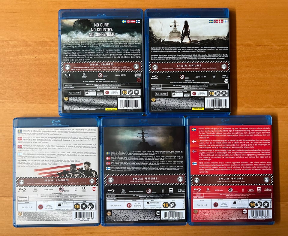 The Last Ship, sæson 1-5, Blu-ray