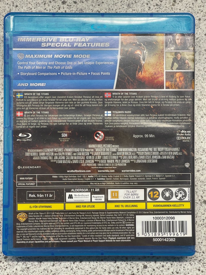 Wrath Of The Titans Blu-ray