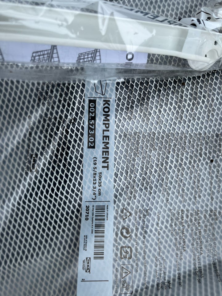 Trådnet skuffer med skinner  Ikea