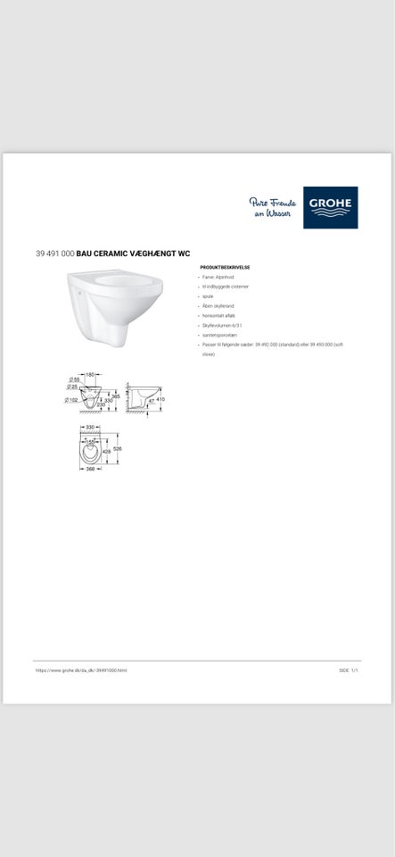 Toilet, Bau ceramic GROHE