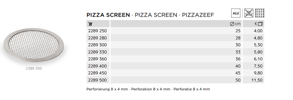 Pizza screen / pizzanet WAS