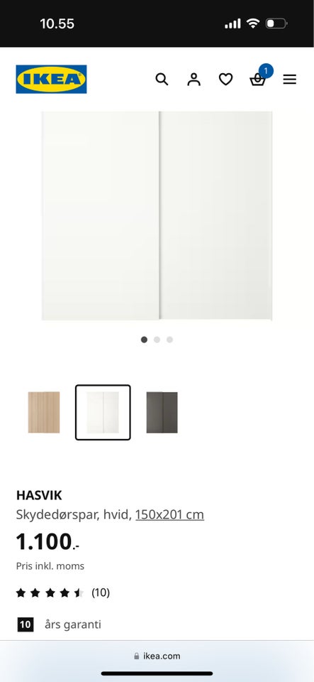 Hasvik skydedørslåger, Ikea