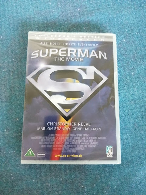 Uåbnet Superman the Movie, DVD,