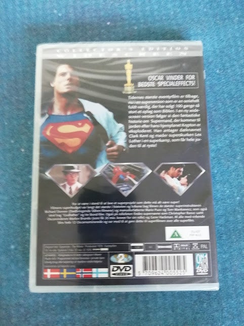 Uåbnet Superman the Movie, DVD,