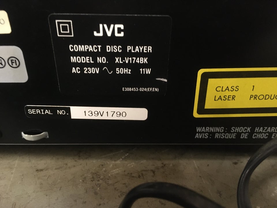 CD afspiller, JVC, Xl-V174