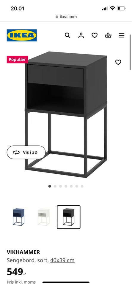 Sengebord Ikea