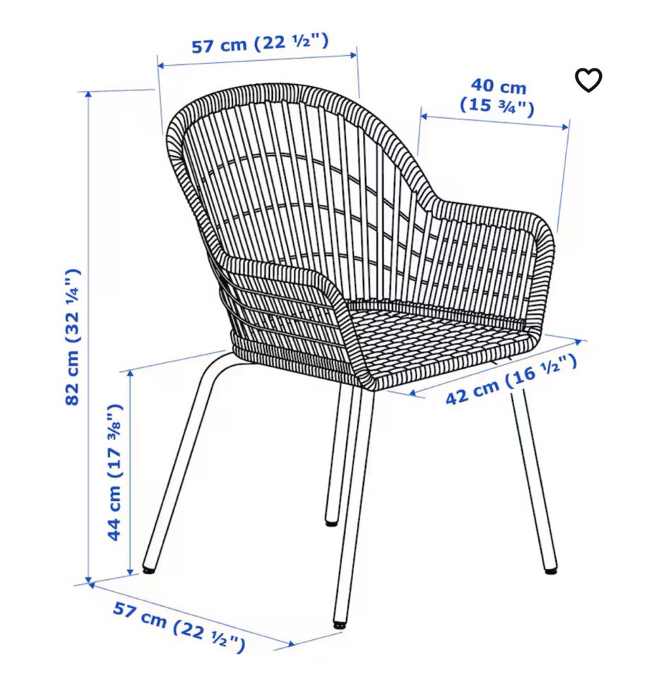 Spisebordsstol, Kurvestol, Ikea