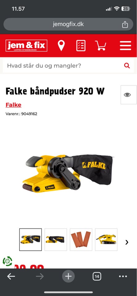 Båndsliber, Falke