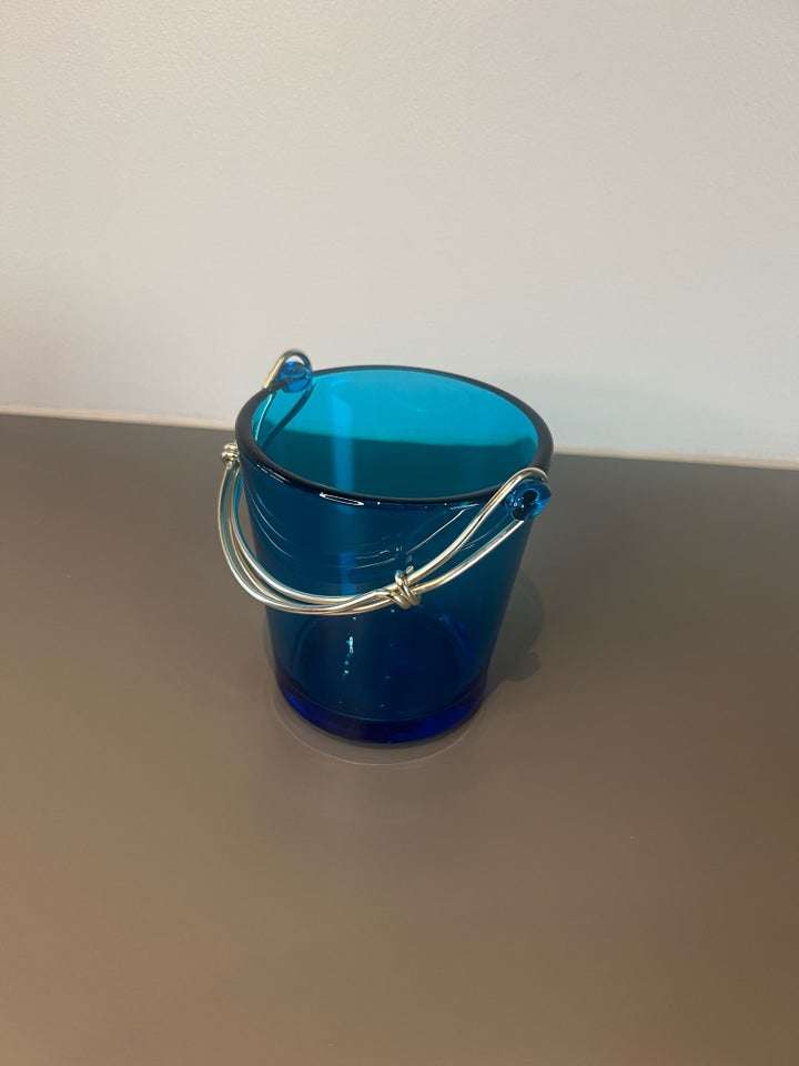 Glas Blå glas isspand