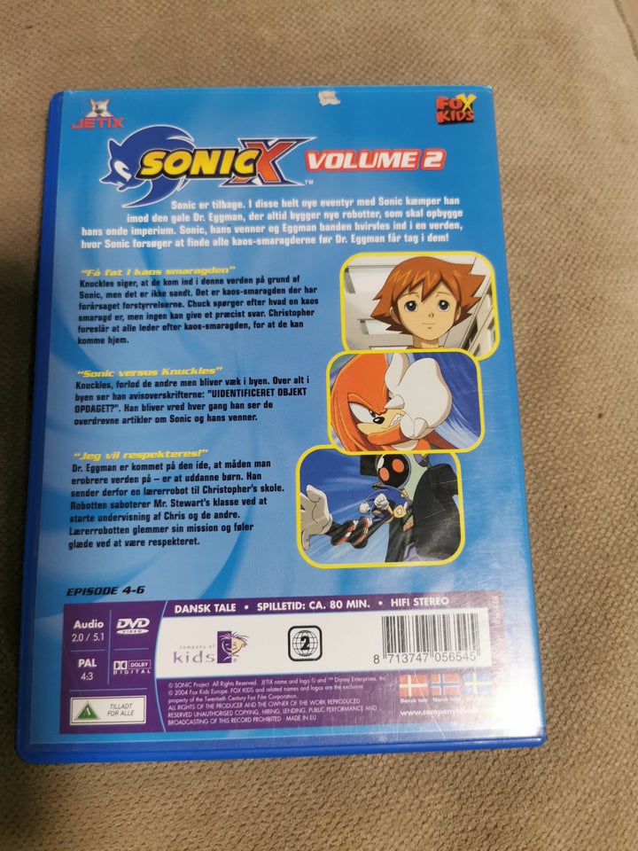 Sonic X Volume 2, DVD, animation