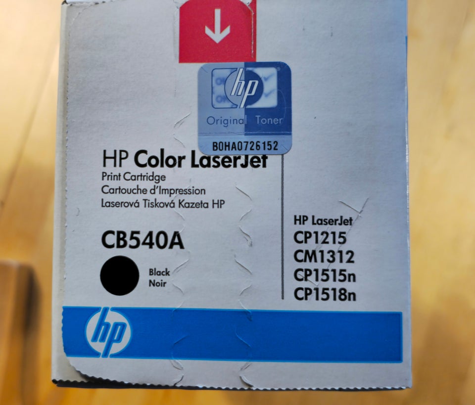 Lasertoner Hp CB540A