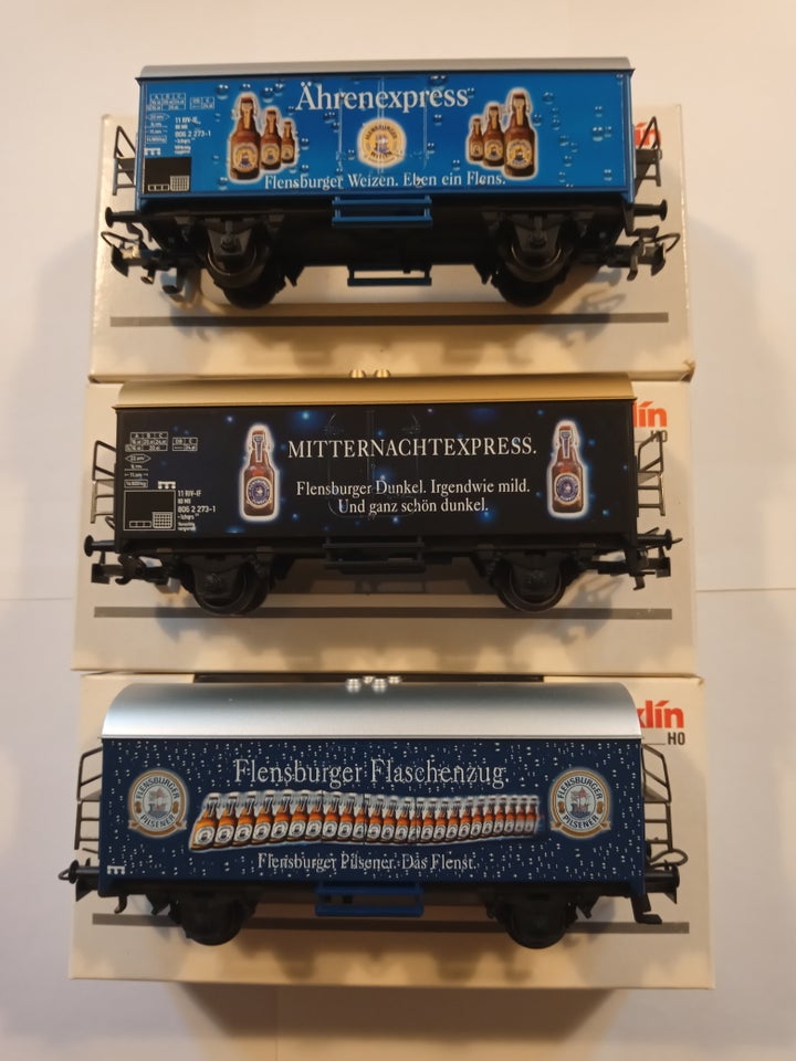 Modeltog, Märklin 3 nye ølvogne.