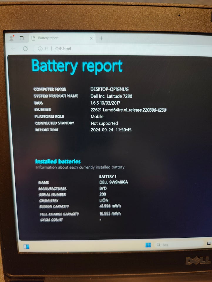 Dell Latitude 7280, 3.50 GHz, 8 GB