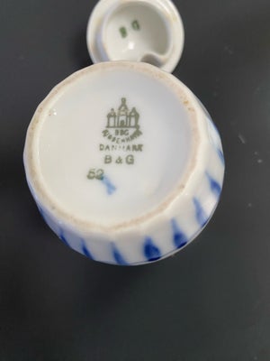 Porcelæn Empire sennepskrukke