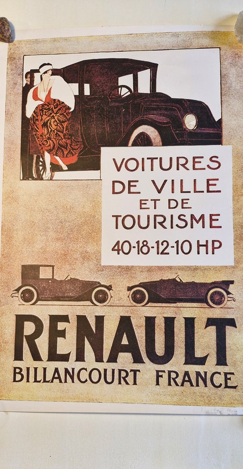 Plakat, motiv: RENAULT, b: 42 h: 60