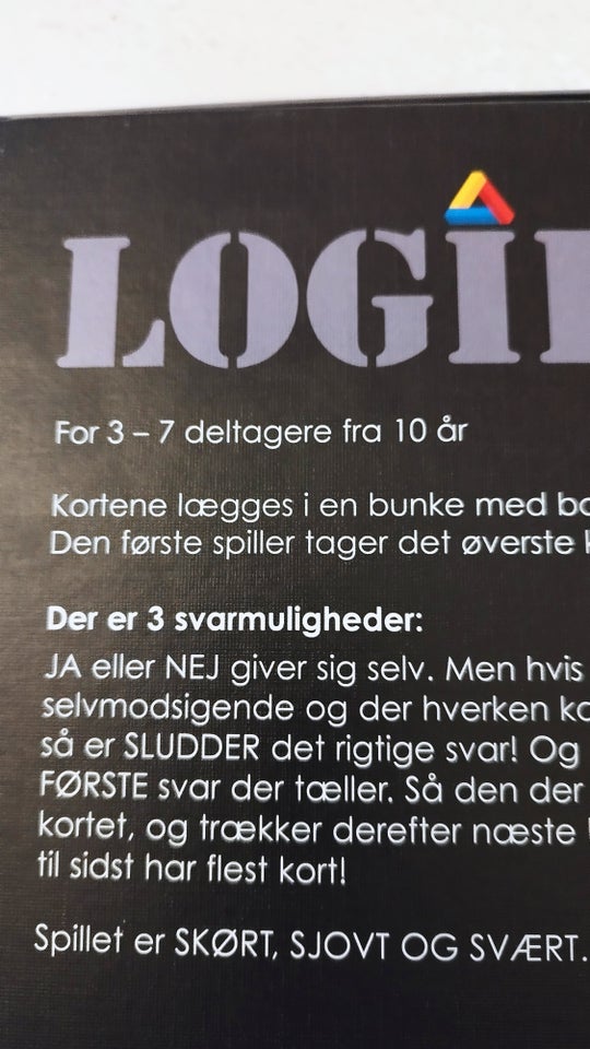 Logik for begyndere, Familie spil,