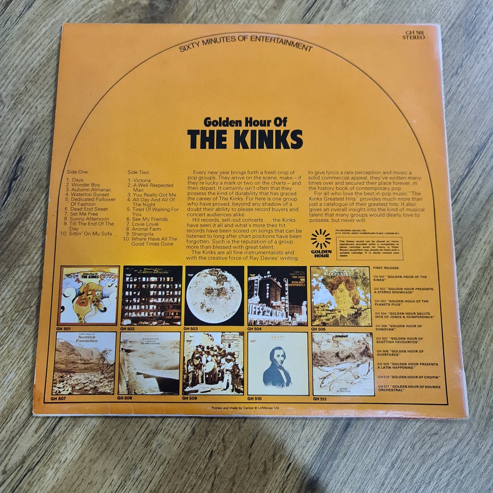 LP, The Kinks, Golden hour of the