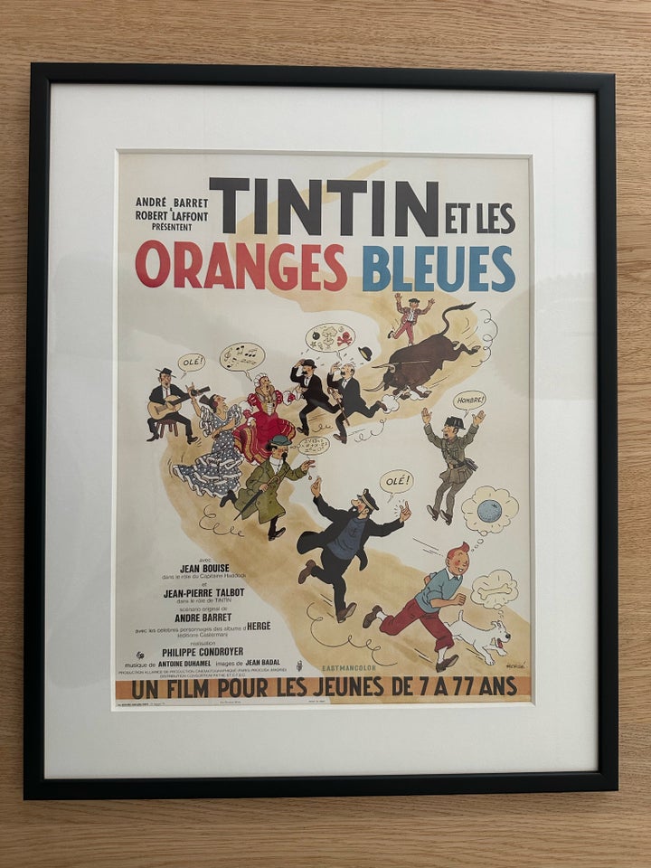 Tryk motiv: "Tintin og de Blå