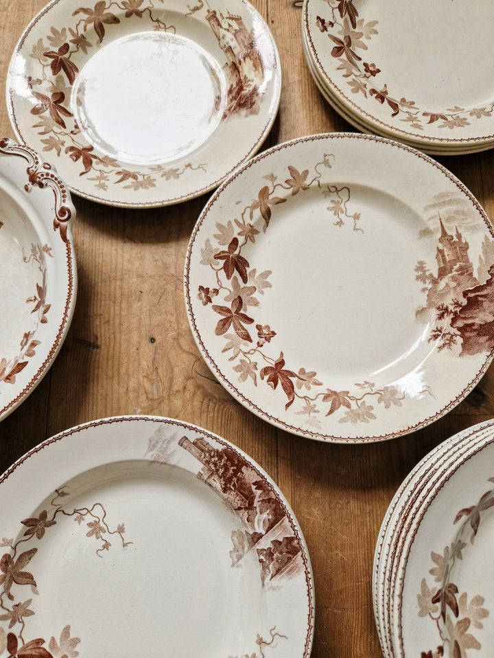 Porcelæn Tallerken stel