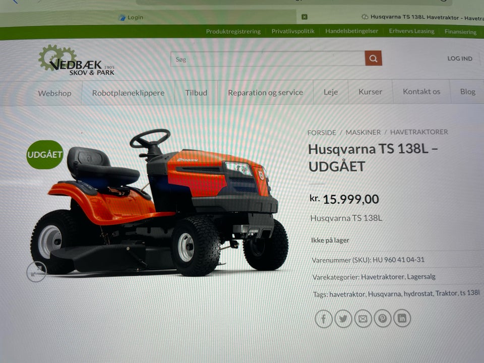 Havetraktor, Husqvarna TS 138 L