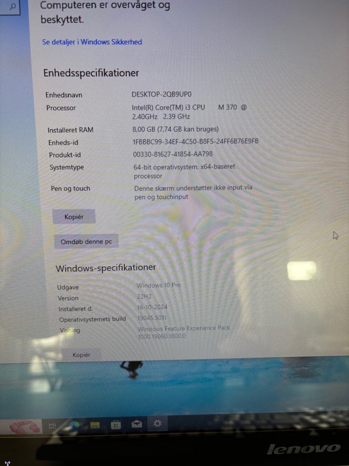 Lenovo, IdeaCentre A310, 2,4 Ghz