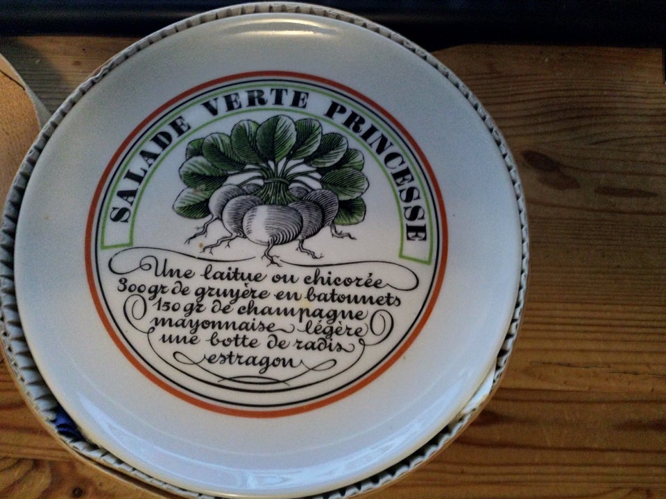 Porcelæn Assiette Tallerkener