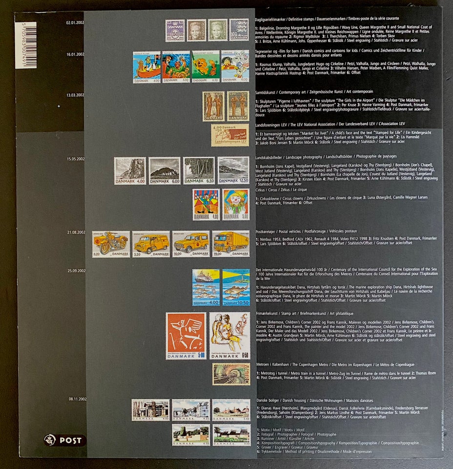 Danmark postfrisk Årsmappe 2002
