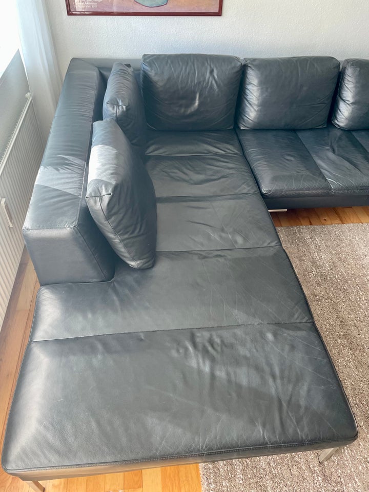 Sofa læder 7 pers