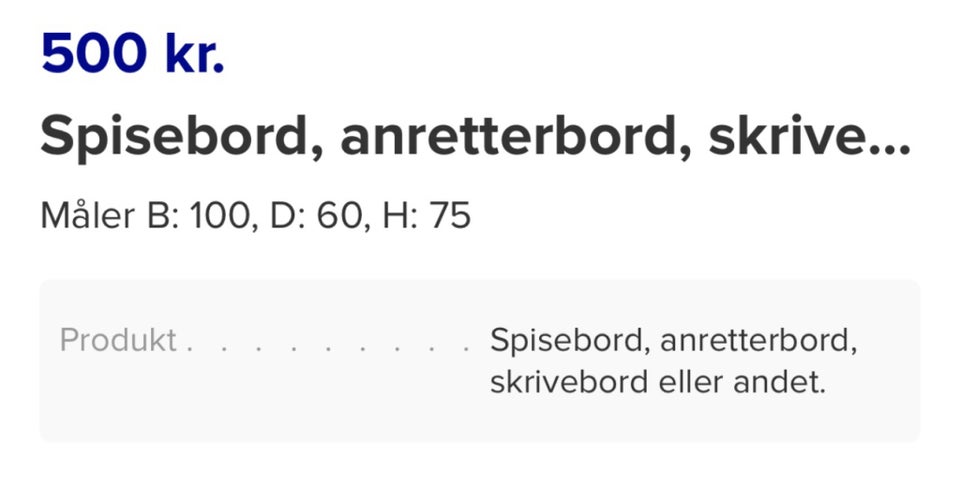 Skrivebord