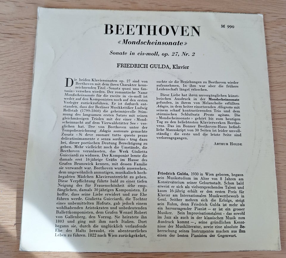 Single Beethoven Mondschein