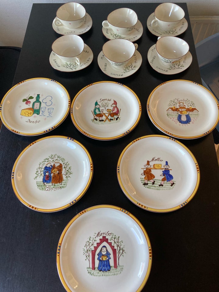 Porcelæn Tallerkner kopper