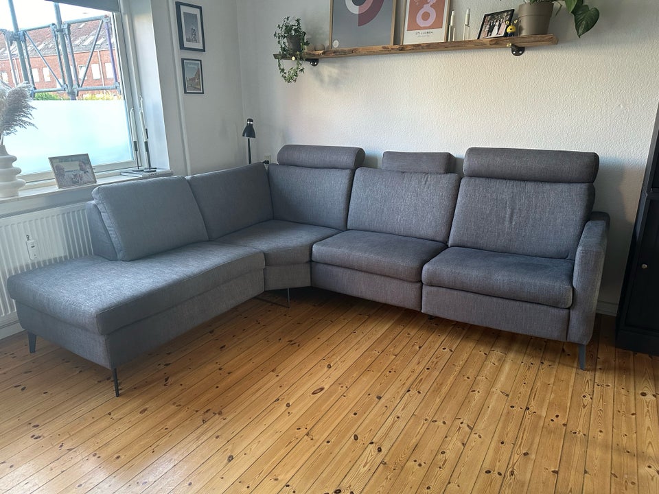 Hjørnesofa stof 4 pers