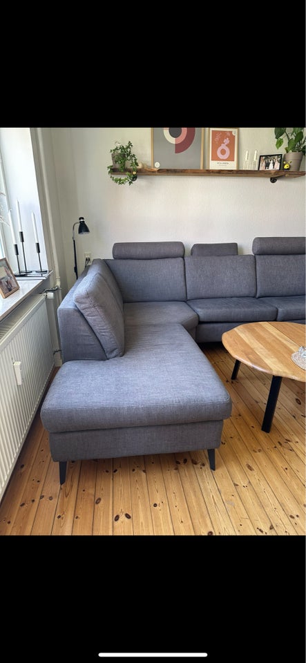 Hjørnesofa stof 4 pers