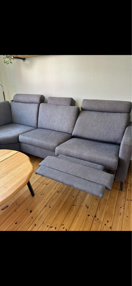 Hjørnesofa stof 4 pers