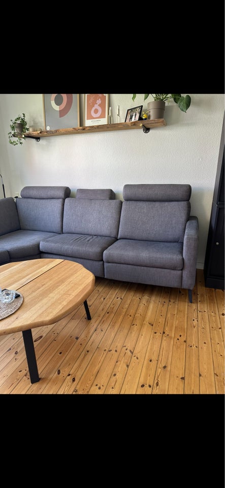 Hjørnesofa stof 4 pers