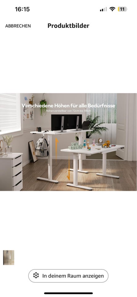 Skrivebord, Claiks, b: 120 d: 60 h: