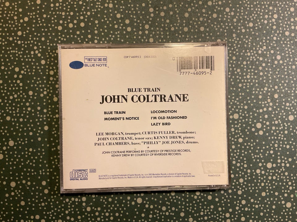 John Coltrane: Blue train , jazz